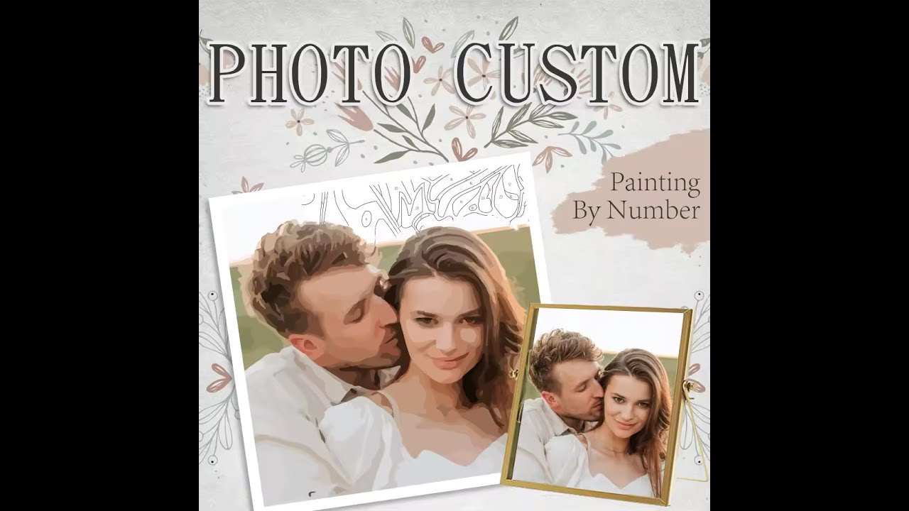 Custom Paint By Numbers Kit for Couples