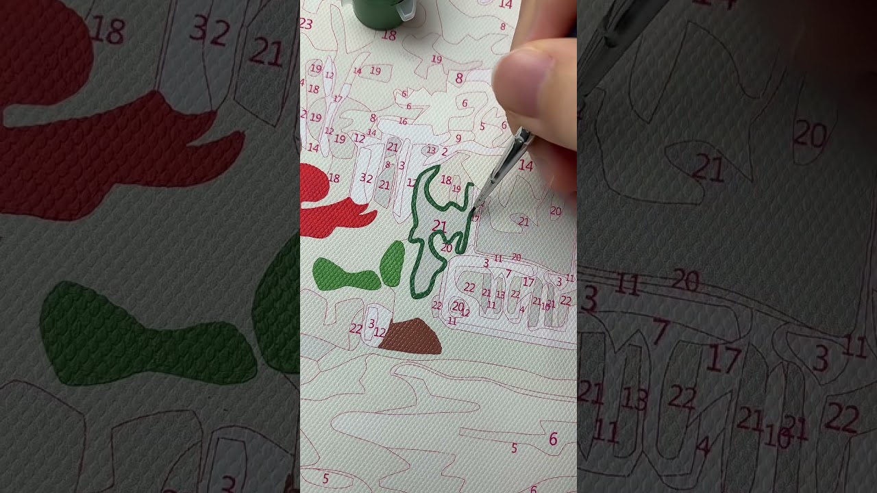 PBN Canvas Painting by Numbers Instructions