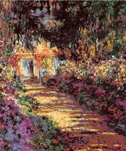 Garden Path at Giverny Claude Monet paint by numbers