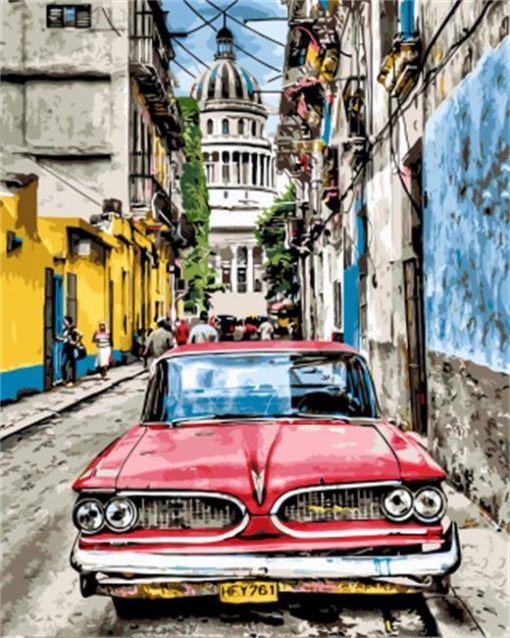 Havana Streets paint by numbers
