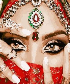 Indian Beauty paint by numbers