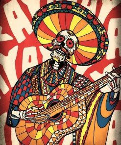Mexican Skull paint by numbers