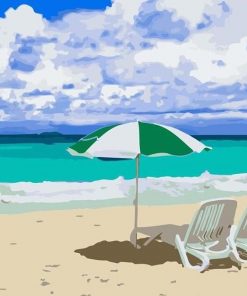 Relaxing Beach paint by numbers