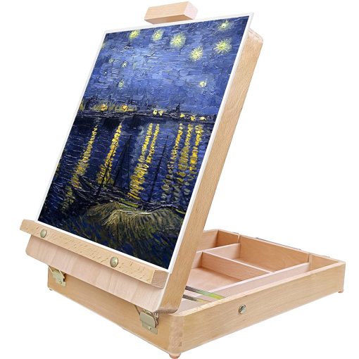 Wooden Tabletop Easel For Paintings