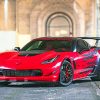 Red And Black Corvette paint by numbers