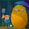 Adventure Time Totoro paint by numbers