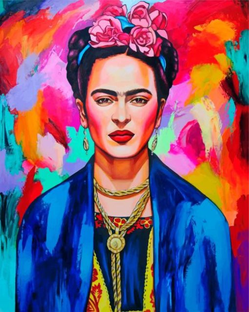 Colorful Frida paint by number