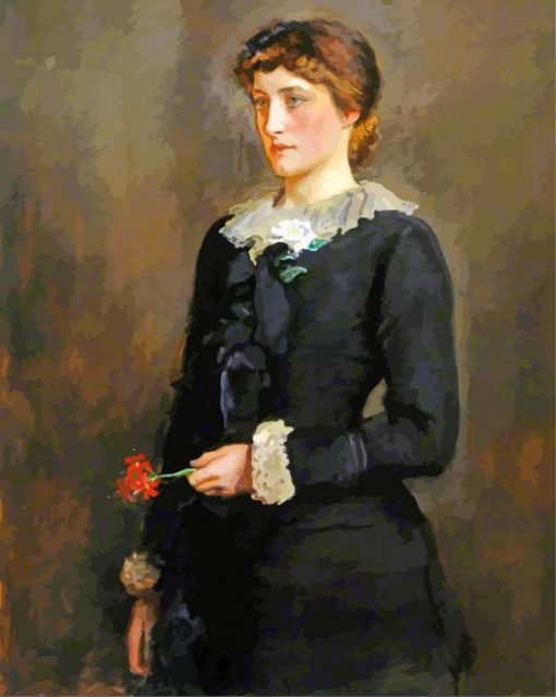 A Jersey Lily By Millais paint by numbers
