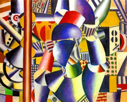 Acrobats In The Circus Leger paint by numbers