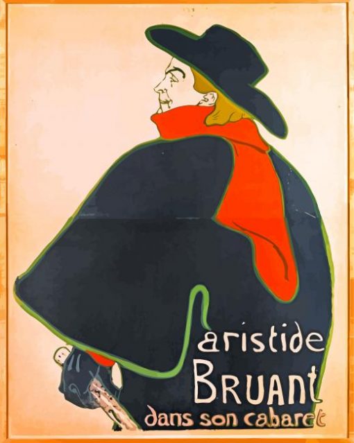 Aristide Burant By Lautrec paint by numbers