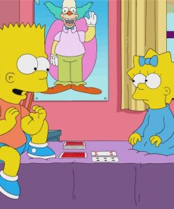 Bart And Lisa Simpson Paint by numbers