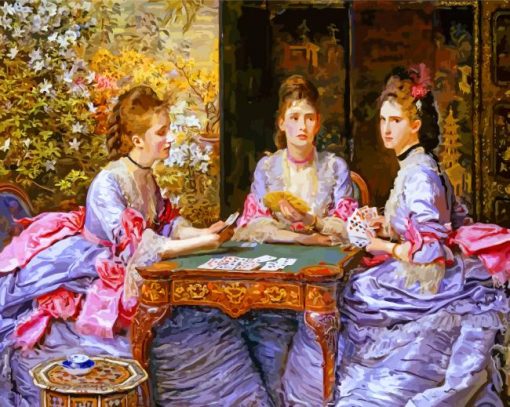 Hearts Are Trumps Millais paint by numbers
