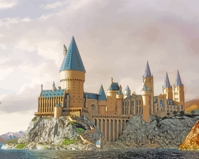Hogwarts Castle Paint By Numbers - PBN Canvas