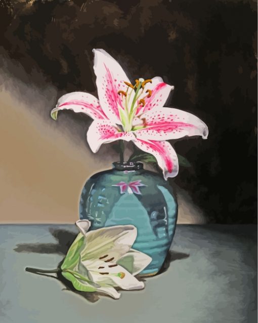 Lilies In Vase paint by numbers
