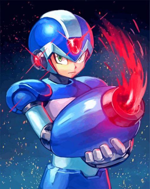 Mega Man Hero paint by numbers