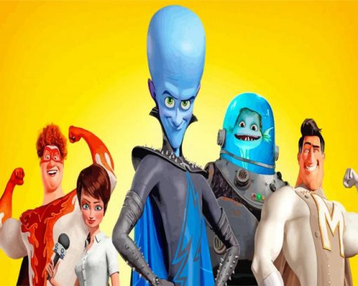 Megamind paint by numbers