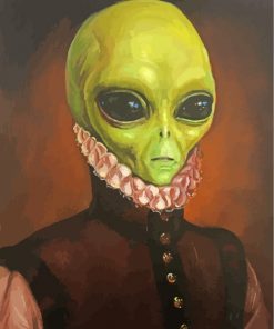 Mr Alien paint by numbers