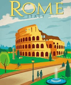 Rome City Poster paint by numbers