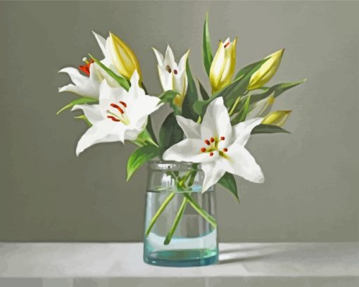 Still Life Lilies paint by numbers