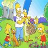 The Simpsons In Picnic Paint by numbers