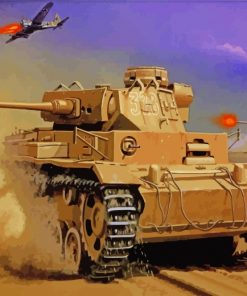 War Military Tank paint by numbers