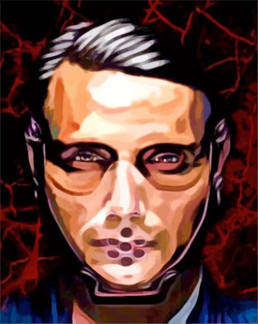 Abstrcat Hannibal Lecter Art paint by numbers