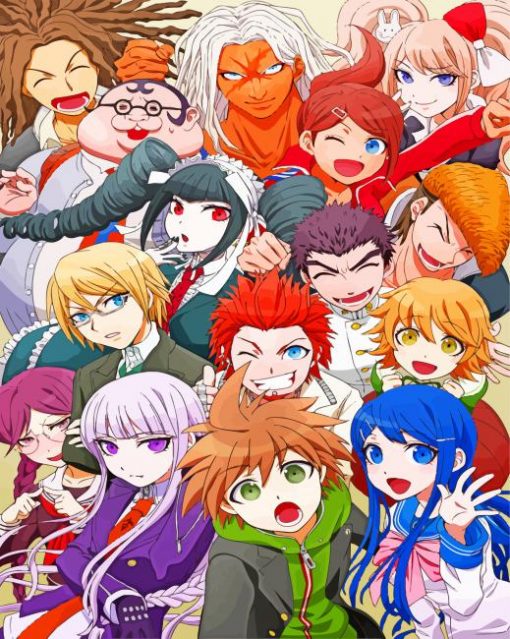 Danganronpa The Anime paint by numbers