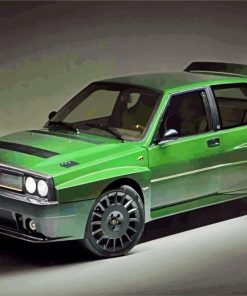 Green Lancia paint by numbers