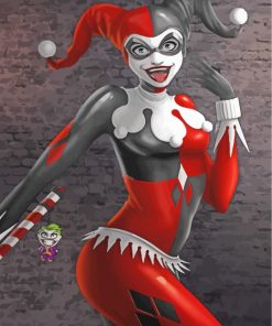 Harley Quinn Animation paint by numbers