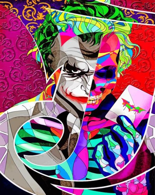 Joker Illustration paint by numbers