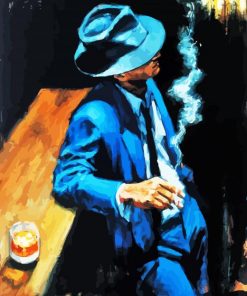 Man Smoking paint by numbers