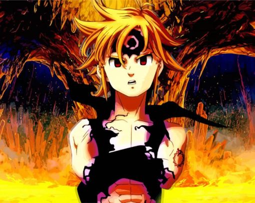 Nanatsu From Seven Deadly Sins paint by numbers