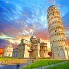 Leaning Tower of Pisa paint by numbers