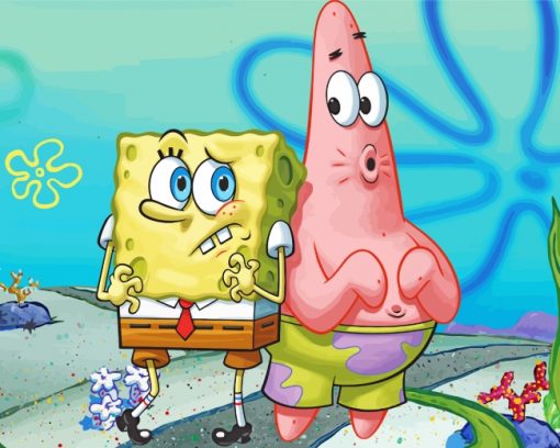 SpongeBob And Patrick paint by numbers
