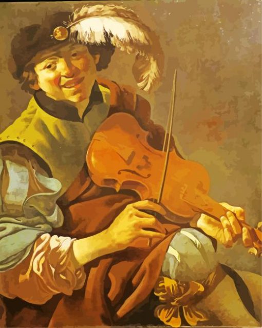 The Violinst Hendrick Ter Brugghen paint by numbers