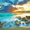 Aesthetic Sunrise Florida Beach paint by numbers