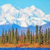 Alaska Mountains paints by numbers