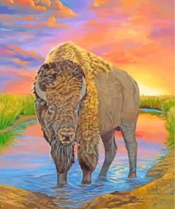 American Bison Art paint by numbers