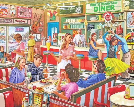 American Diner paint by numbers