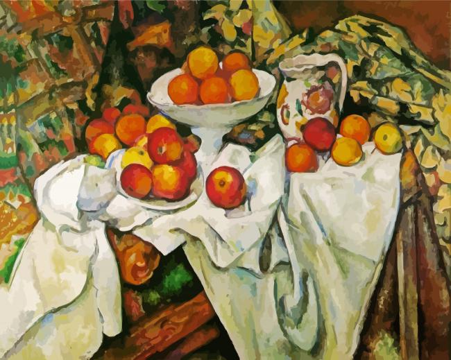 Apples And Oranges Paul Cézanne paint by number