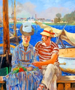 Argenteuil By Manet paint by numbers