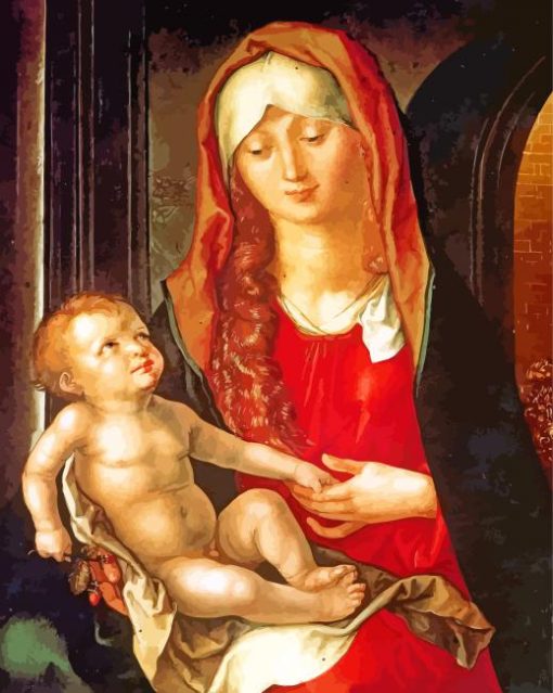 Bagnacavallo Madonna By Durer paint by number