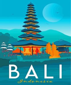 Bali Indonesia paint by numbers