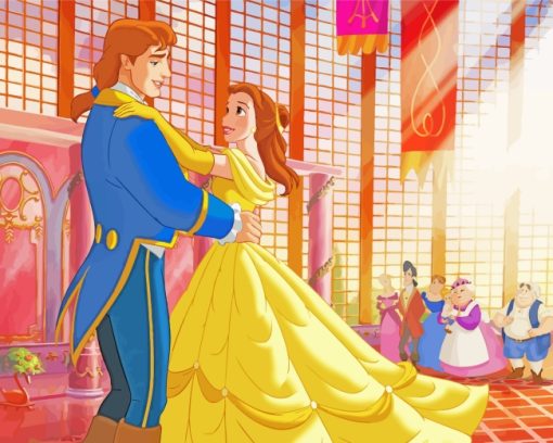 Belle Princess And Prince Paint by numbers