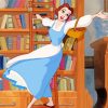 Belle Princess In Library Paint by numbers