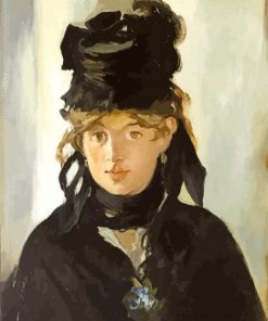 Berthe Morisot With A Bouquet Of Violets paint by numbers