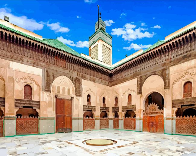Bou Inania Madrasa Fez paint by number