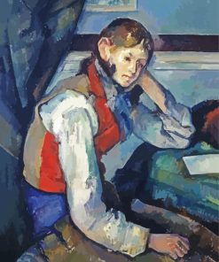 Boy In Red Vest Gaugain paint by number
