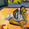 Brooding Woman By Paul Gauguin paint by numbers