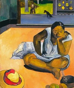 Brooding Woman By Paul Gauguin paint by numbers